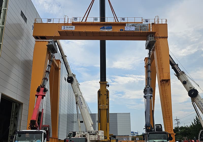 LS ELECTRIC 부산 겐트리 그라브 크레인 350TON 현장 사진 10